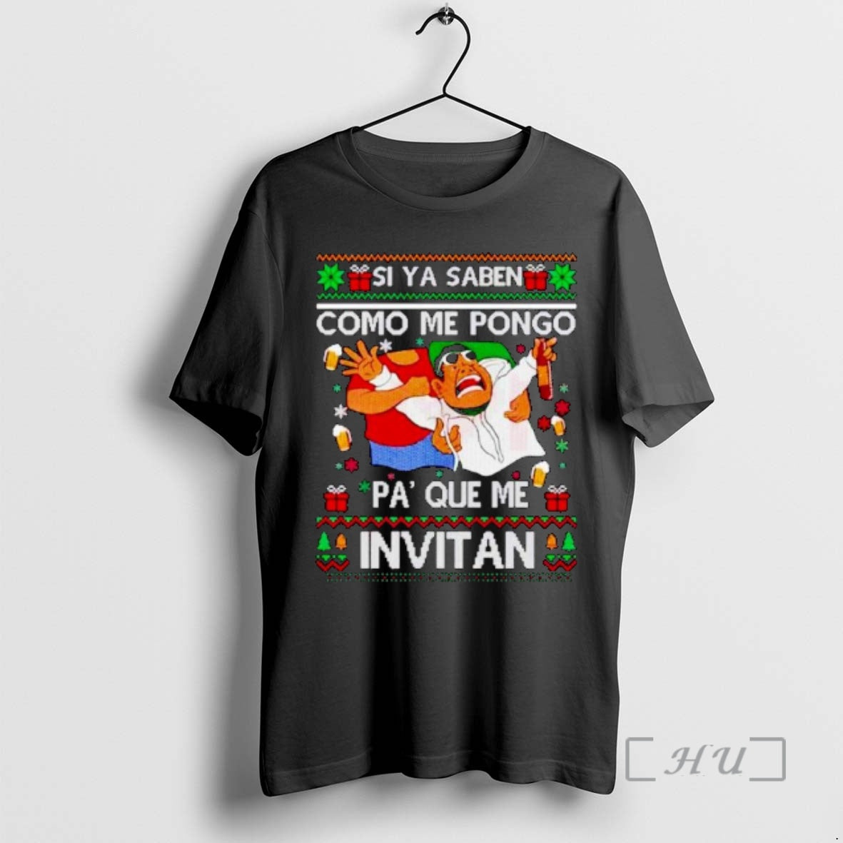 Officials Si Ya Saben Como Me Pongo Pa Que Me Invitan Ugly Christmas Ornaments Premium - T-Shirt, Sweatshirt, Hoodie
