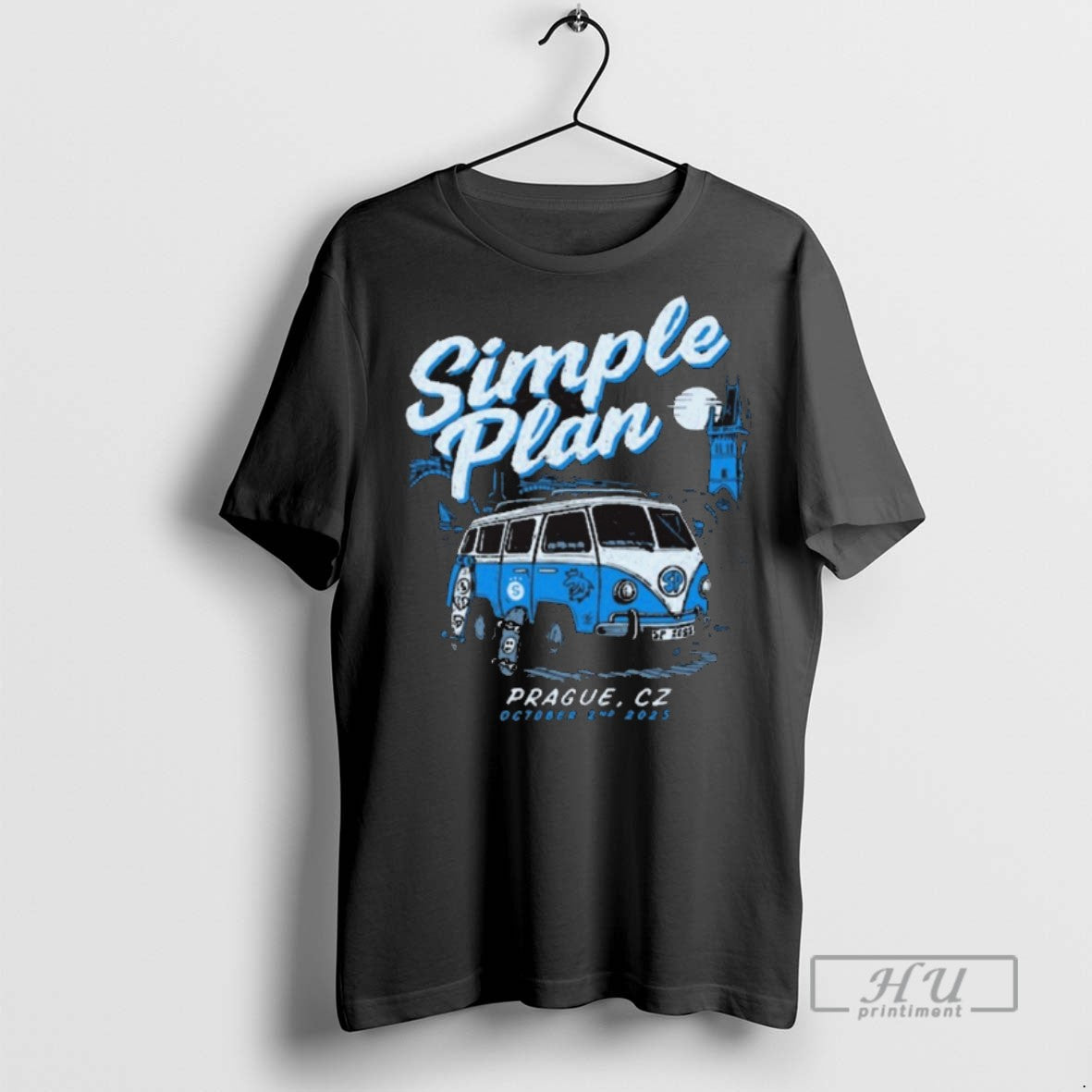 Officials Simple Plan Prague Czechia October 02 2025 Painting T Shirts Unisex T-shirt, Sweatshirt, Hoodie, Long Sleeve Tee - T-Shirt, Sweatshirt, Hoodie