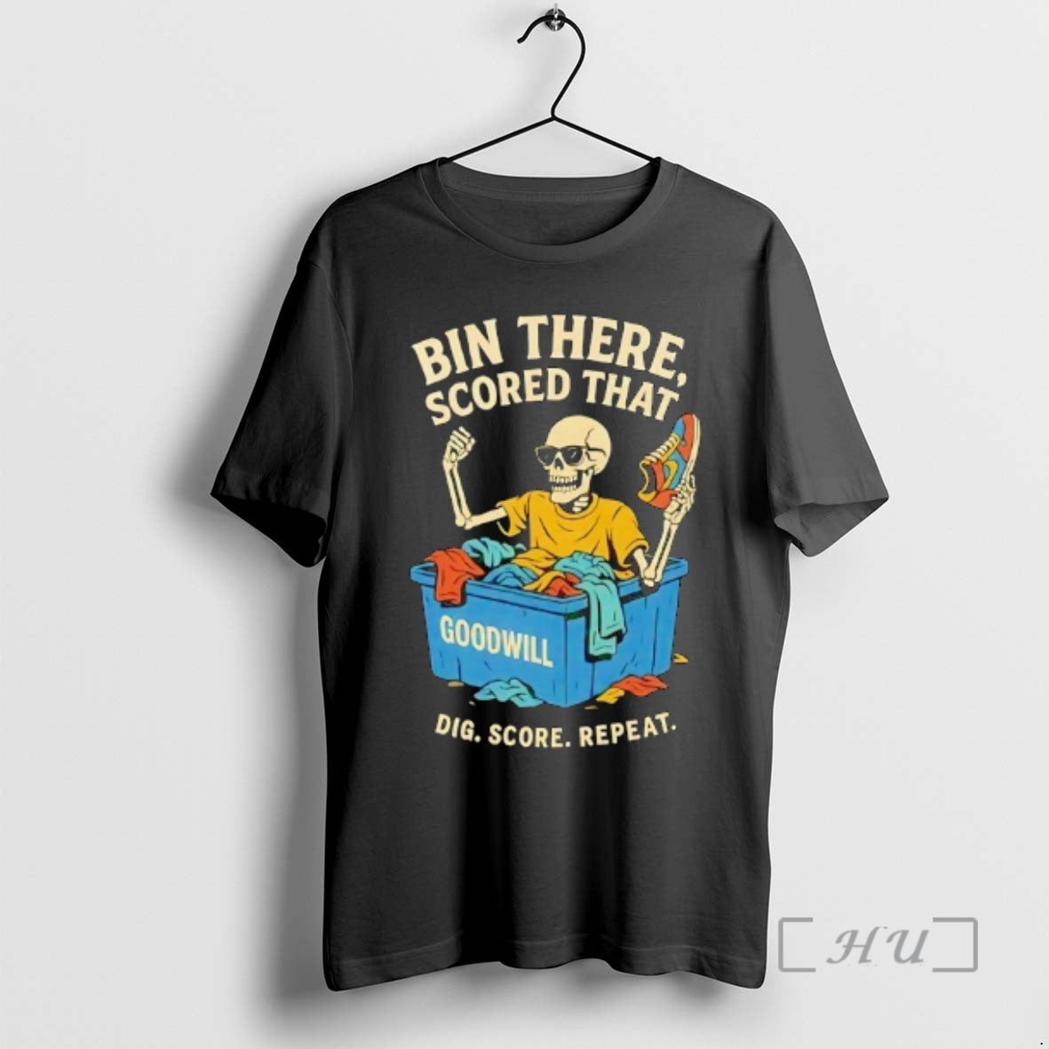 Officials Skeleton Bin There Scored That Dig Score Repeat - T-Shirt, Sweatshirt, Hoodie