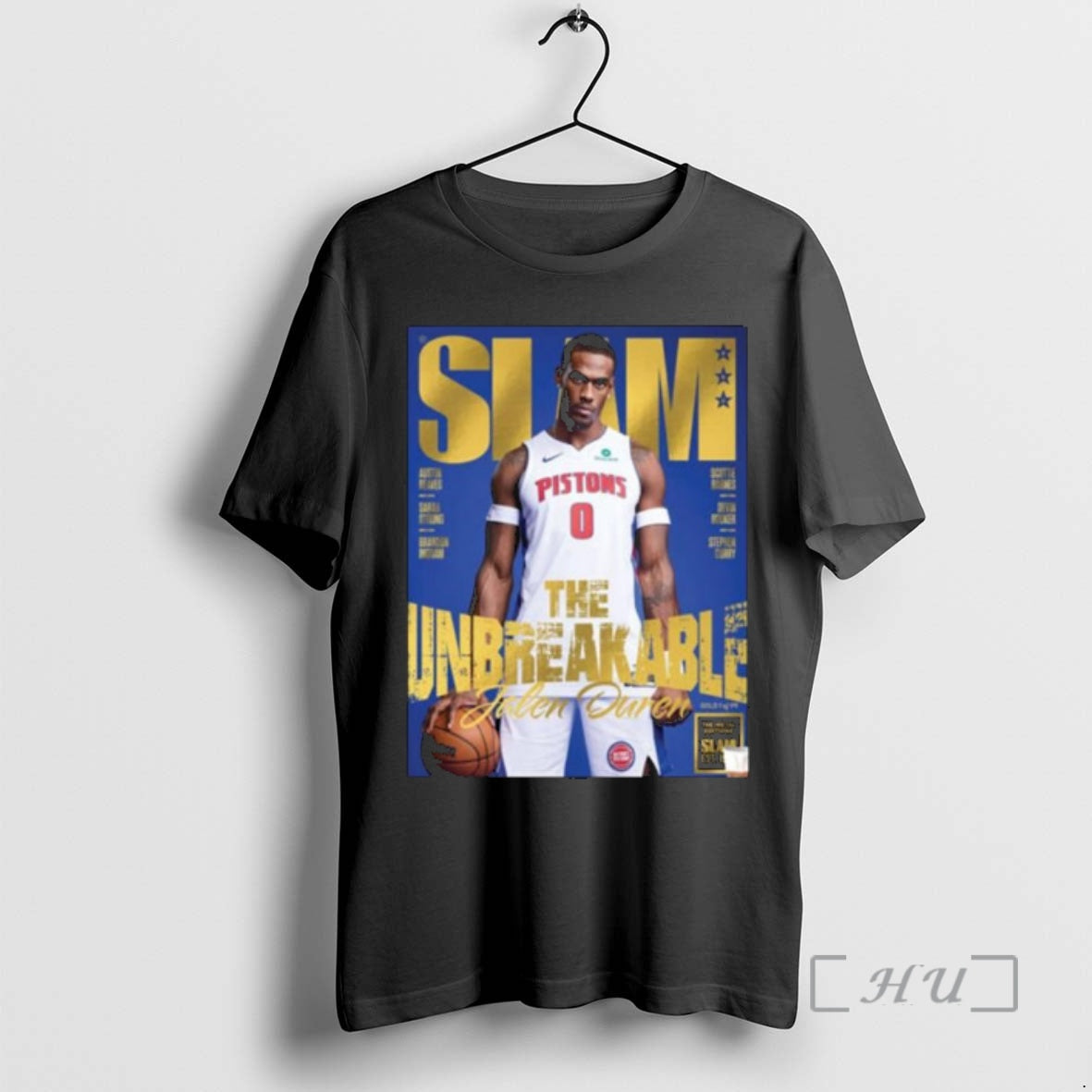 Officials Slam 260 Gold Metal Cover Jalen Duren Magazine The Unbreakable Nba Premium T Shirts - T-Shirt, Sweatshirt, Hoodie