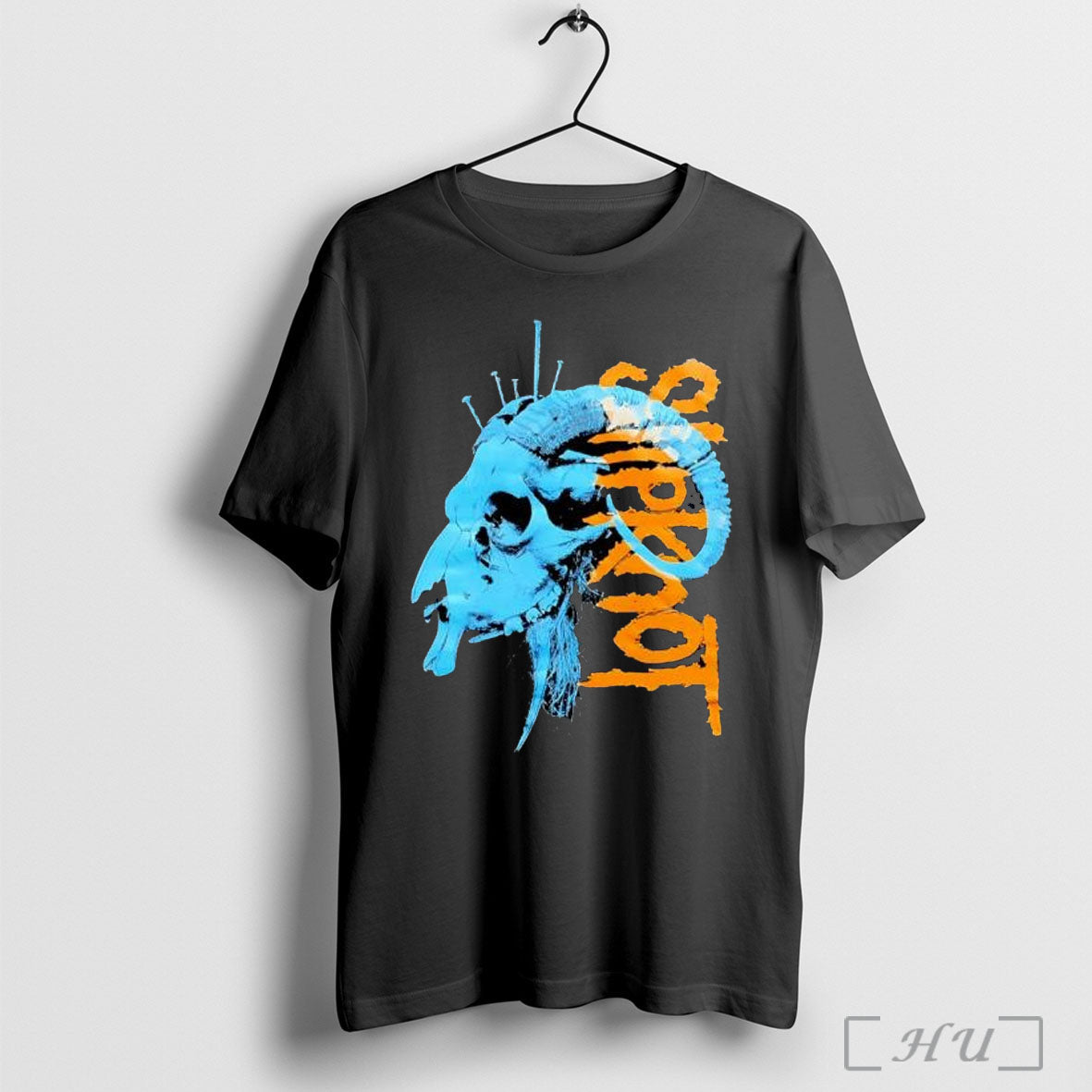 Officials Slipknot Ram Skull Nails T Shirt Unisex T-shirt, Sweatshirt, Hoodie, Long Sleeve Tee - T-Shirt, Sweatshirt, Hoodie