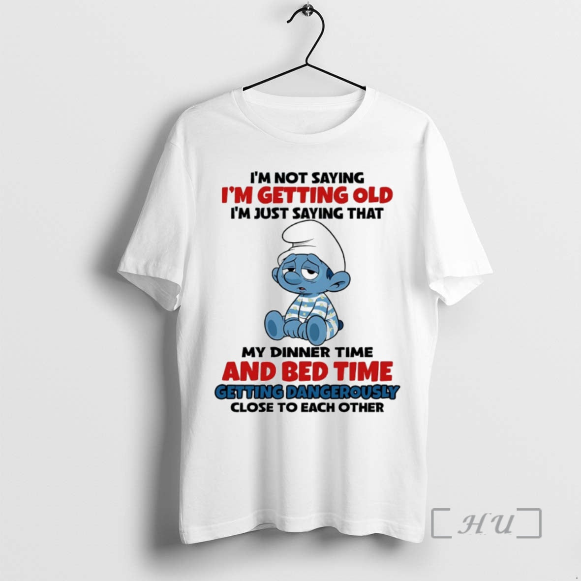 Officials Smurf My Dinner Time And Bed Time Getting Dangerously Close To Each Other Circle - T-Shirt, Sweatshirt, Hoodie