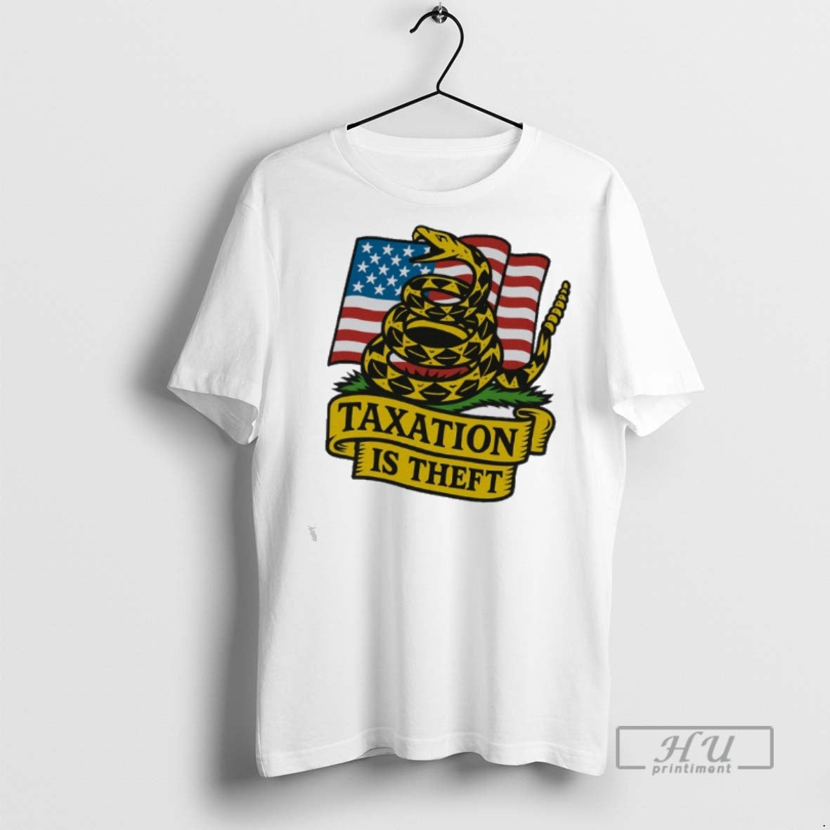 Officials Snake Taxation Is Theft Usa Flag T Shirts Unisex T-shirt, Sweatshirt, Hoodie, Long Sleeve Tee - T-Shirt, Sweatshirt, Hoodie