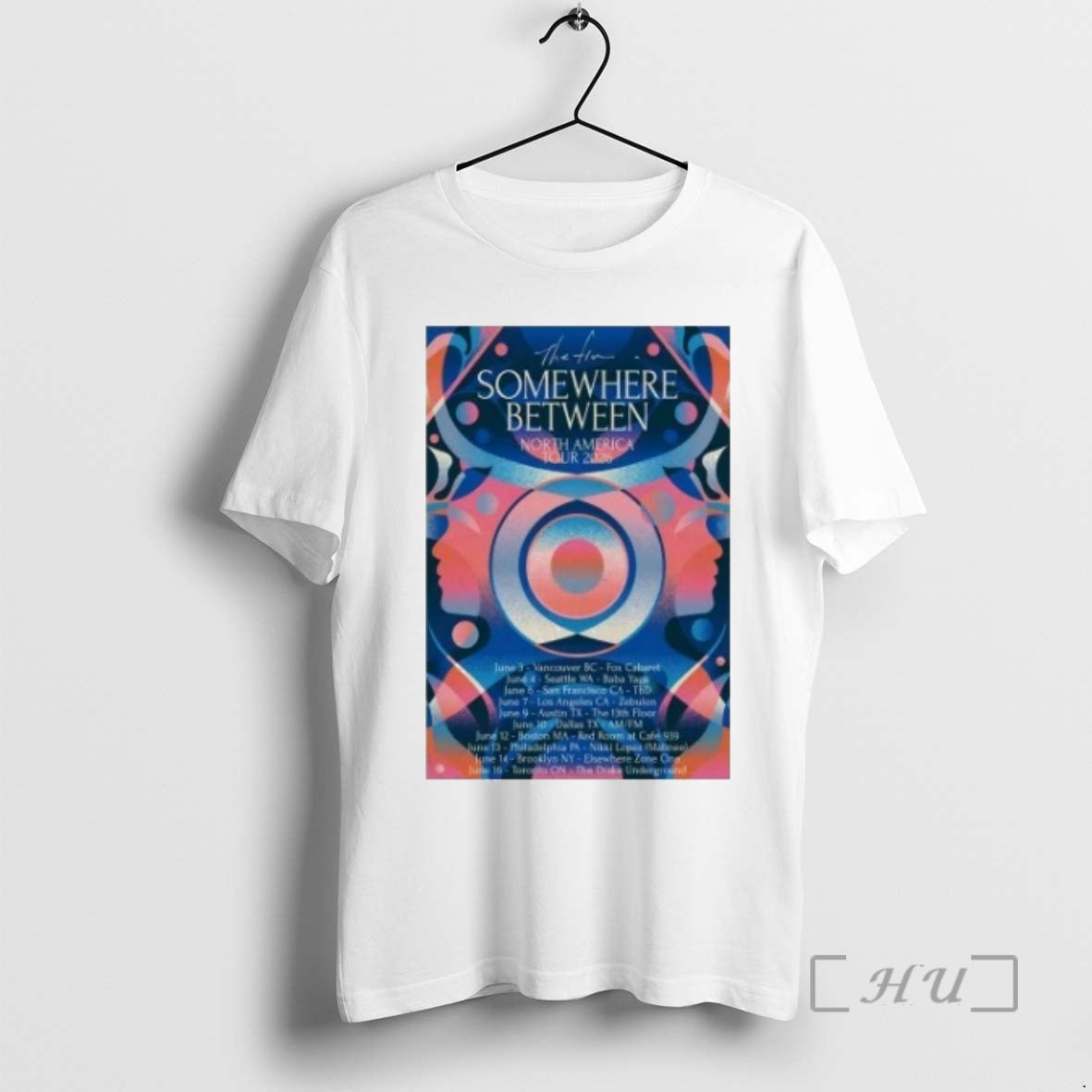 Officials Somewhere Between Tour 2026 North America Unisex T-shirt, Sweatshirt, Hoodie, Long Sleeve Tee - T-Shirt, Sweatshirt, Hoodie