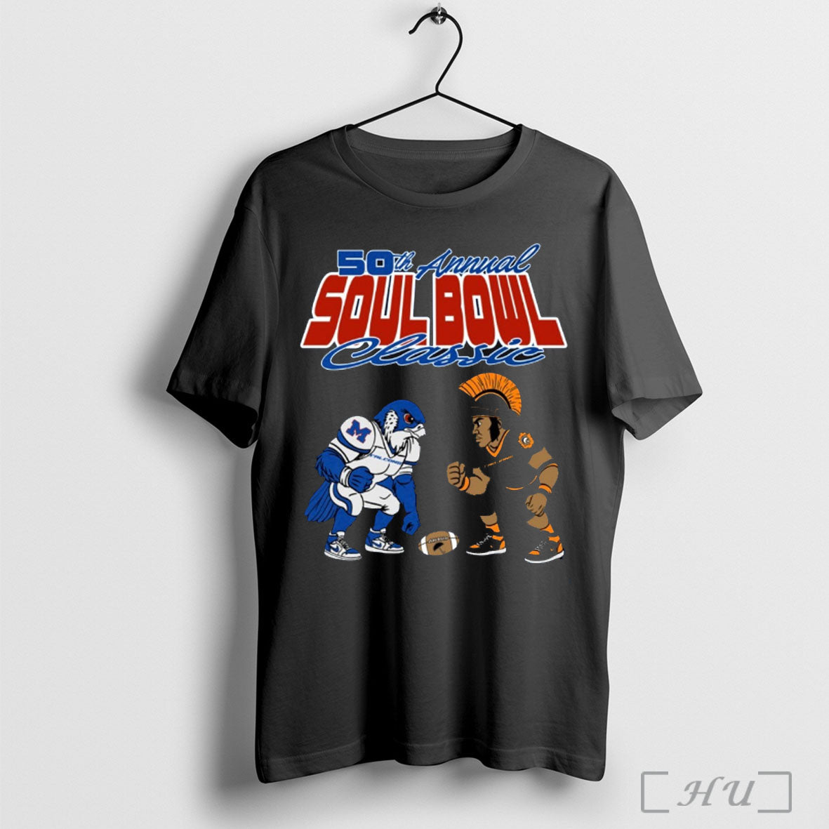 Officials Soul Bowl 50th Annual Classic Millwood Falcons Vs Douglass Trojans Mascots T Shirt - T-Shirt, Sweatshirt, Hoodie
