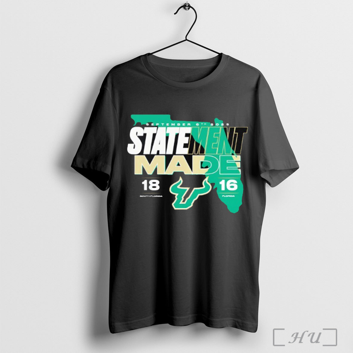 Officials South Florida Bulls Vs Florida Gators 2025 Score Statement Made T Shirt Unisex T-shirt, Sweatshirt, Hoodie, Long Sleeve Tee - T-Shirt, Sweatshirt, Hoodie