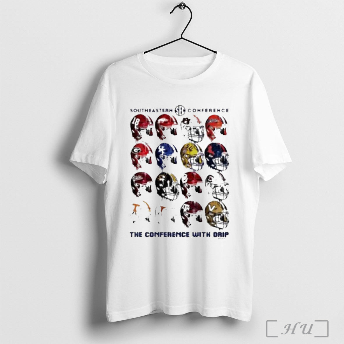 Officials Southeastern Conference Drippy Helmets 16 Team Character T Shirt Unisex T-shirt, Sweatshirt, Hoodie, Long Sleeve Tee - T-Shirt, Sweatshirt, Hoodie