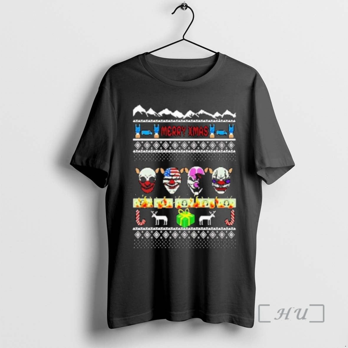 Officials Starbreeze Payday Ugly Christmas Circle Black - T-Shirt, Sweatshirt, Hoodie