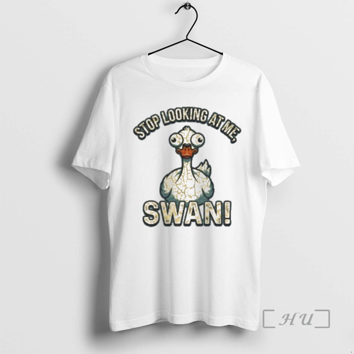 Officials Stop Looking At Me Swan - T-Shirt, Sweatshirt, Hoodie