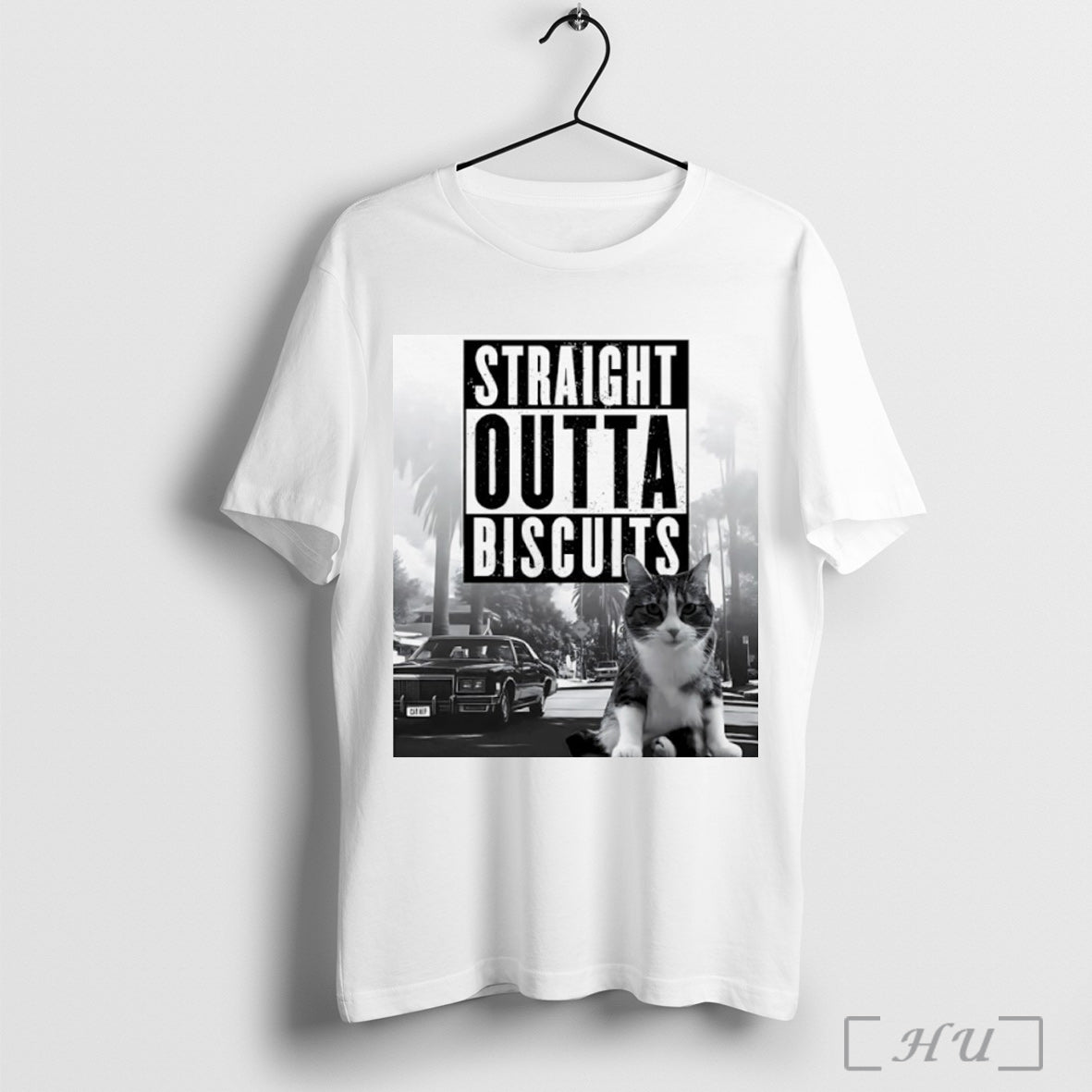 Officials Straight Outta Biscuits Cat T Shirt Unisex T-shirt, Sweatshirt, Hoodie, Long Sleeve Tee - T-Shirt, Sweatshirt, Hoodie