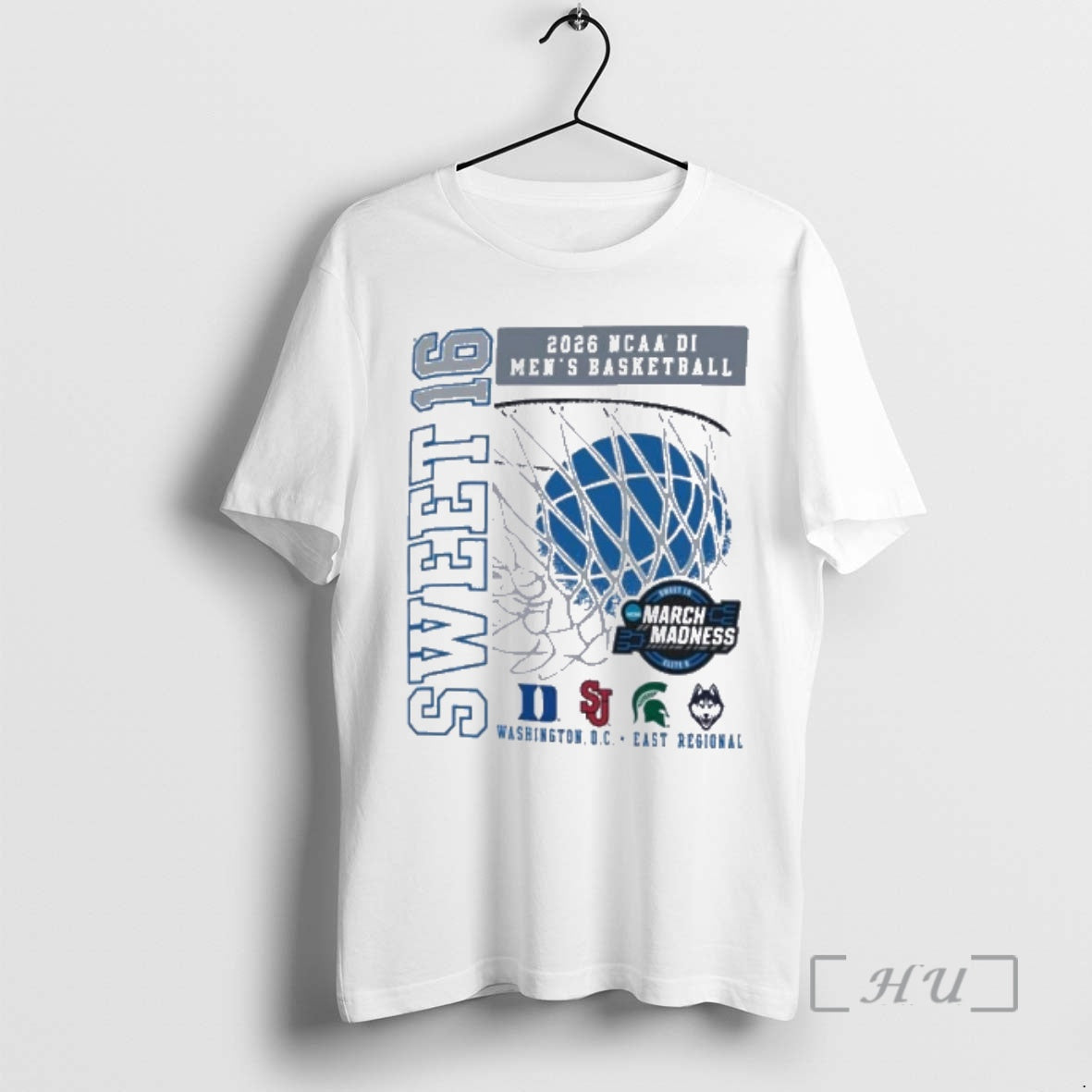 Officials Sweet 16 Four Team 2026 Ncaa Di Mens Basketball East Regional Premium T Shirts Unisex T-shirt, Sweatshirt, Hoodie, Long Sleeve Tee - T-Shirt, Sweatshirt, Hoodie