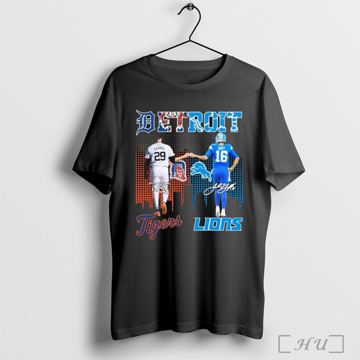 Officials Tarik Skubal And Jared Goff Detroit Tigers Detroit Lions Signatures T Shirt Unisex T-shirt, Sweatshirt, Hoodie, Long Sleeve Tee - T-Shirt, Sweatshirt, Hoodie
