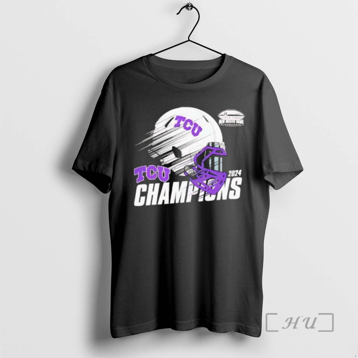 Officials Tcu Horned Frogs 2024 New Mexico Bowl Champions Helmet - T-Shirt, Sweatshirt, Hoodie