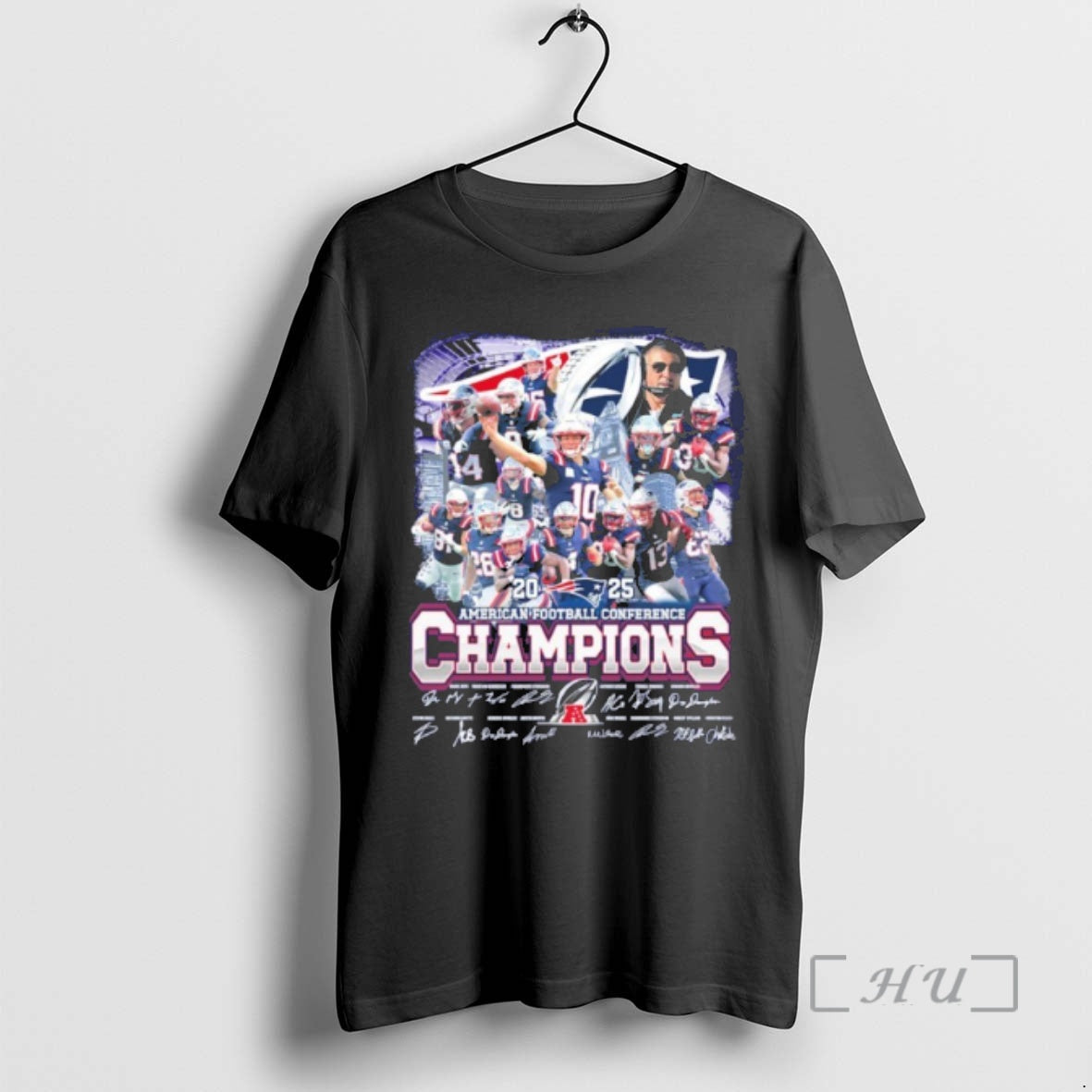 Officials Team Player American Football Conference Champions Signature - T-Shirt, Sweatshirt, Hoodie