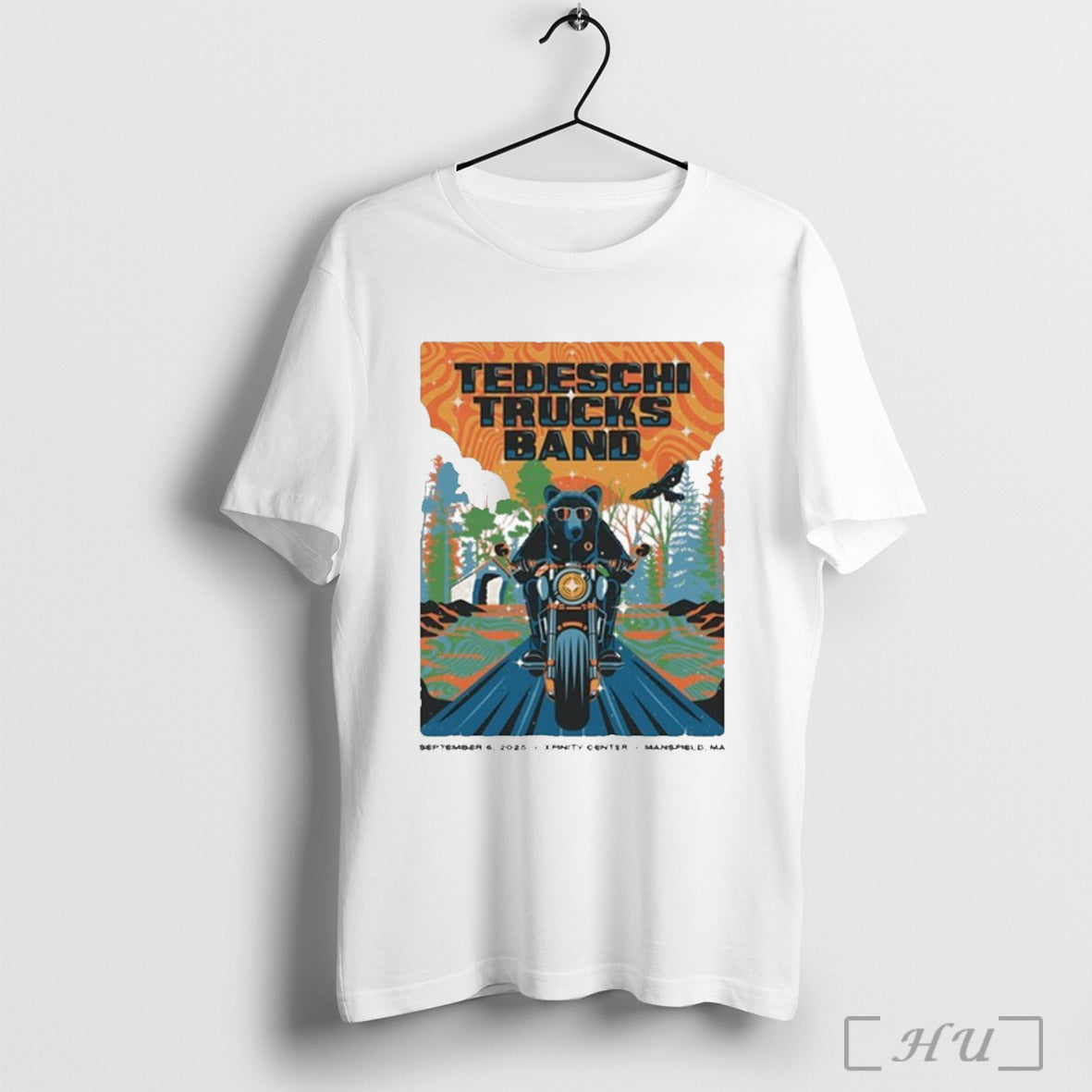 Officials Tedeschi Trucks Band 9 6 2025 Xfinity Center In Mansfield Ma Bear Motor Unisex T-shirt, Sweatshirt, Hoodie, Long Sleeve Tee - T-Shirt, Sweatshirt, Hoodie