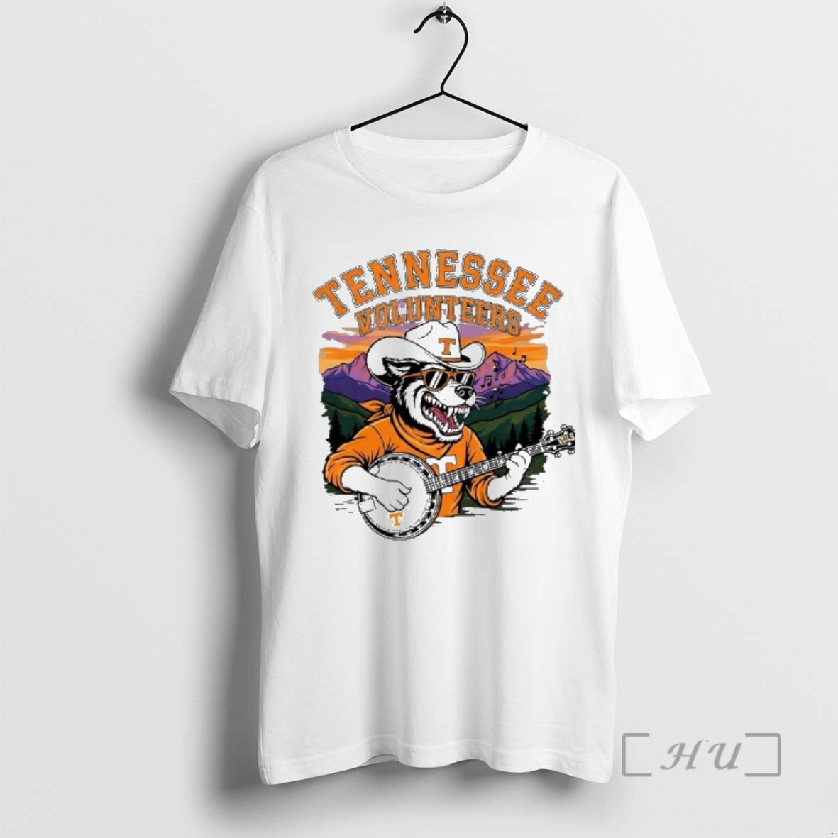 Officials Tennessee Volunteers Mascot Wolf Plays The Guitar - T-Shirt, Sweatshirt, Hoodie