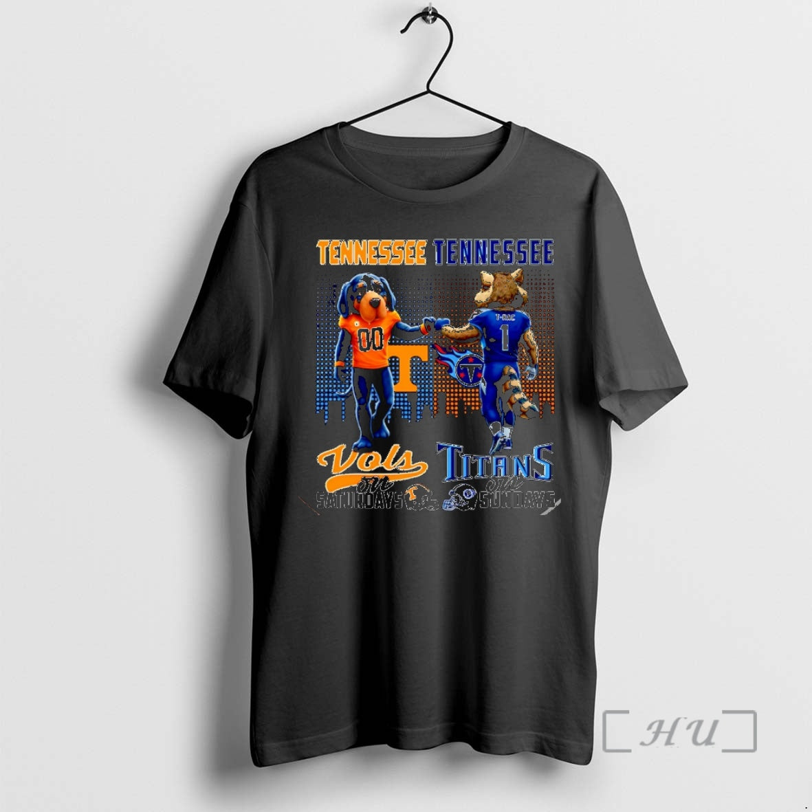 Officials Tennessee Volunteers On Saturdays Vs Tennessee Titans On Sundays Mascot City Skyline Christmas Premium - T-Shirt, Sweatshirt, Hoodie