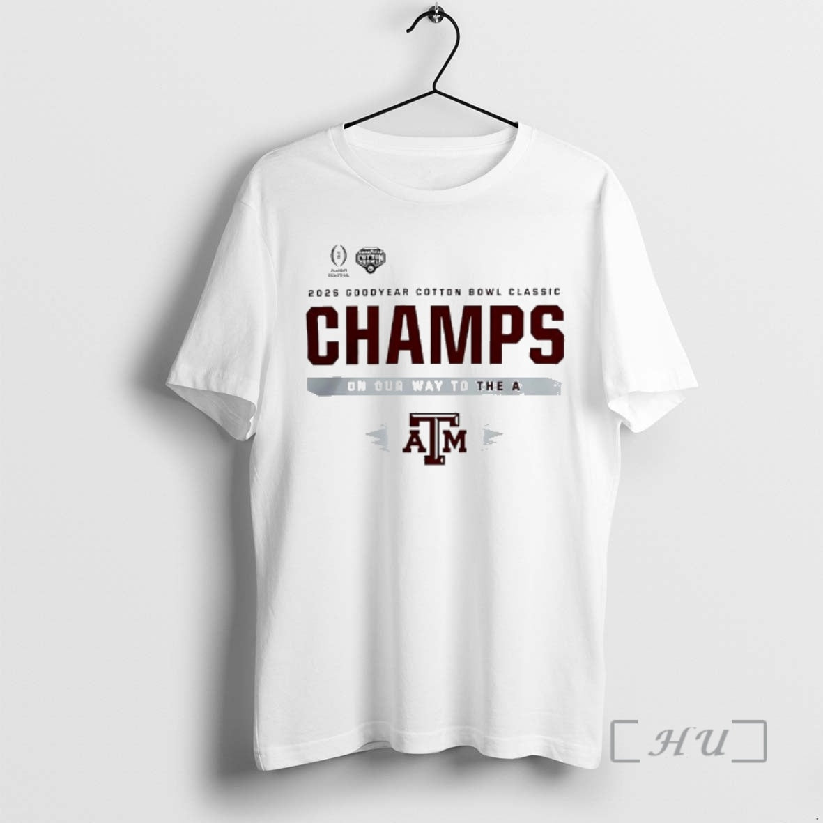 Officials Texas Am Aggies 2026 Cotton Bowl Champions Playoff - T-Shirt, Sweatshirt, Hoodie