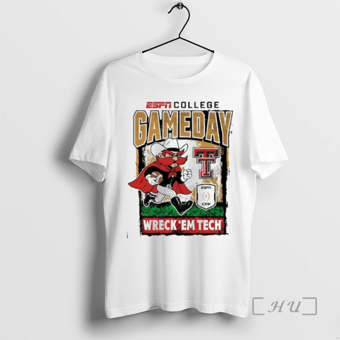 Officials Texas Tech Cfp Gameday 1st Round Mascot Wreck Em Tech Premium T Shirts Sweater - T-Shirt, Sweatshirt, Hoodie