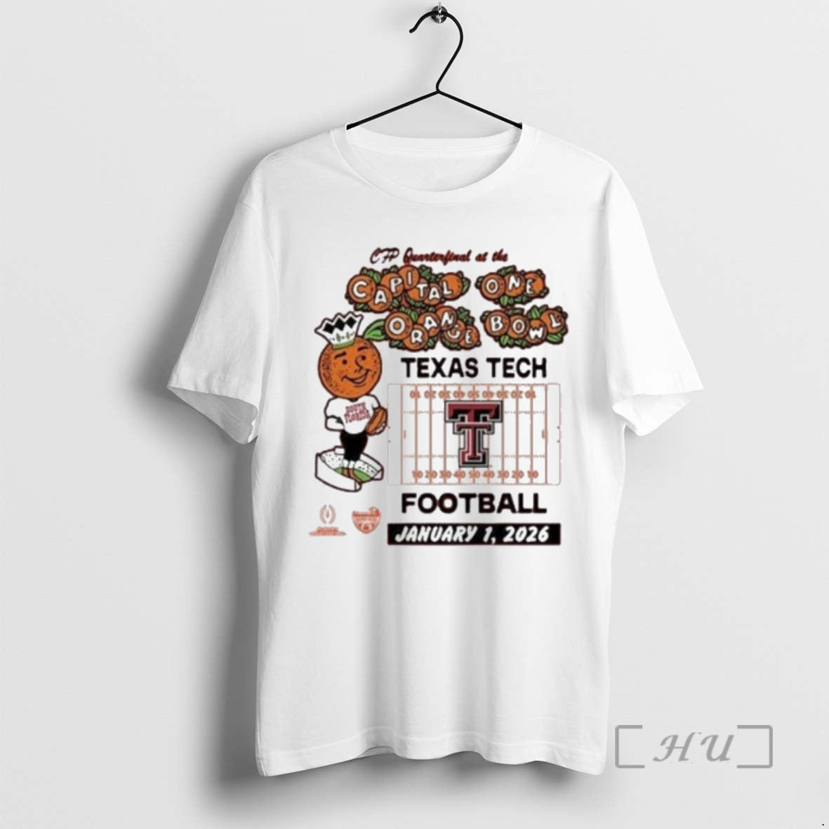 Officials Texas Tech Red Raiders 2026 Orange Bowl January 1st - T-Shirt, Sweatshirt, Hoodie