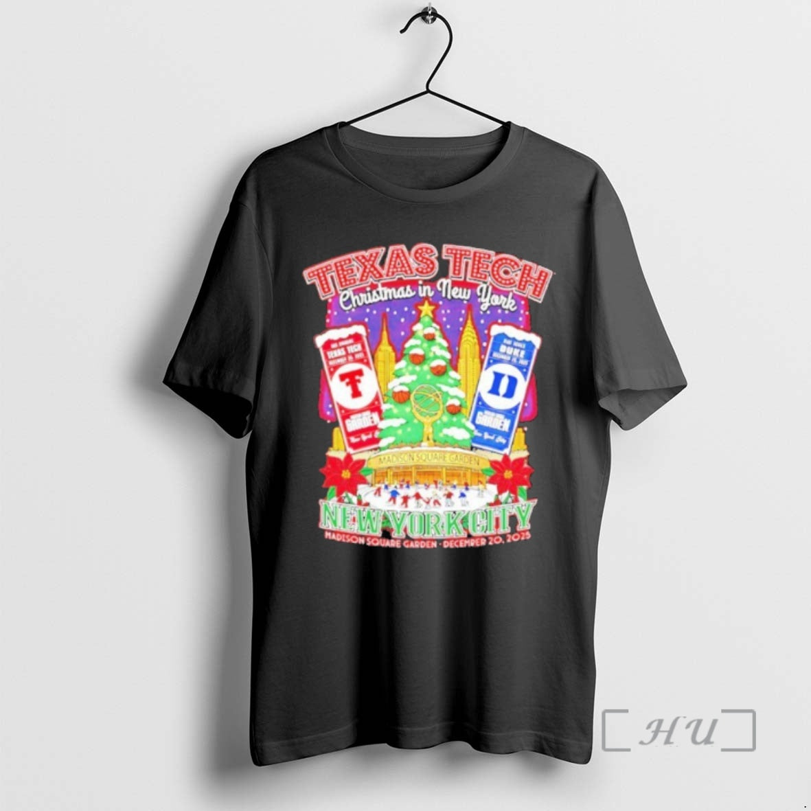 Officials Texas Tech Skate Past Duke Holiday In New York December 20 2025 Premium - T-Shirt, Sweatshirt, Hoodie