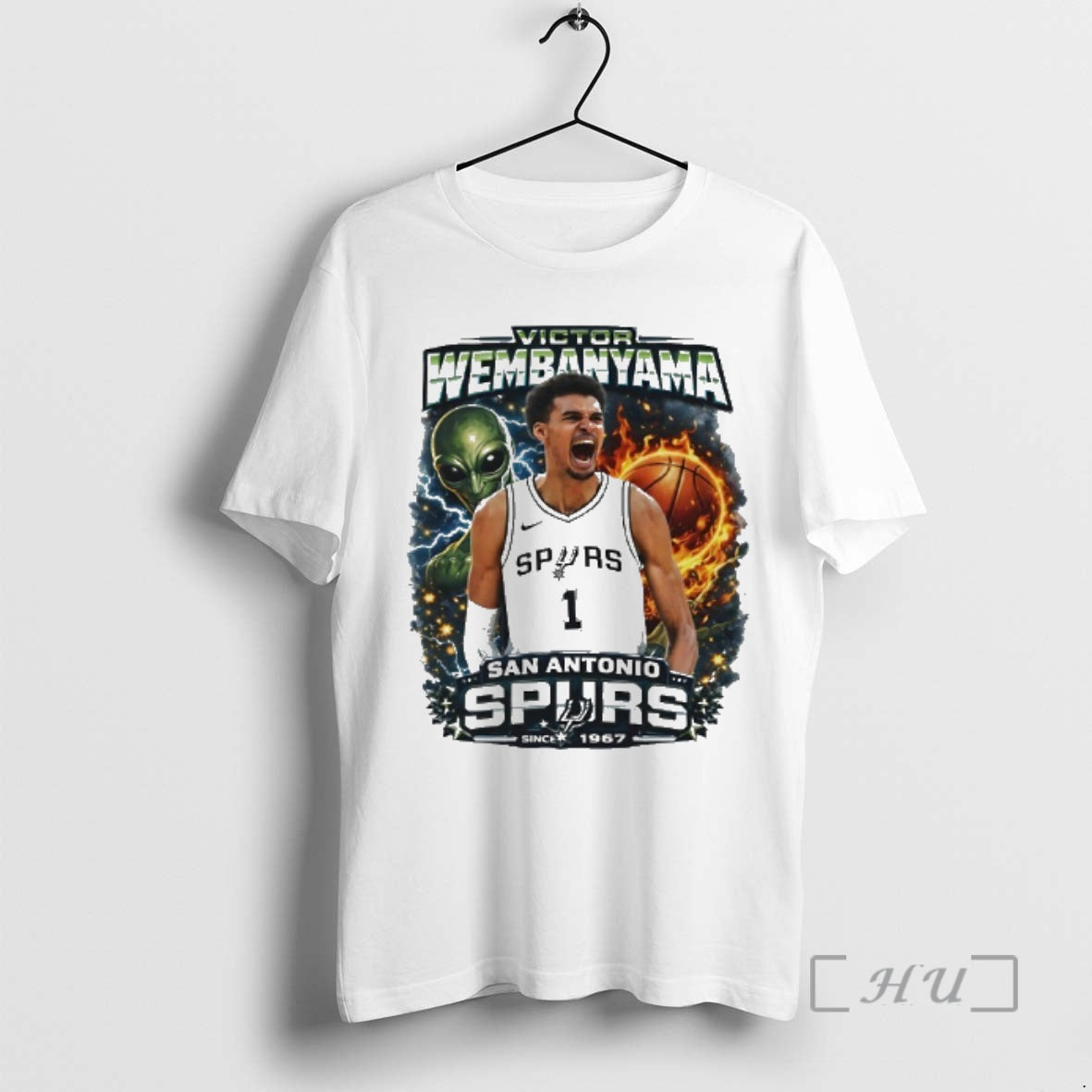 Officials The Alien Victor Wembanyama The Alien San Antonio Spurs Since 1967 Premium T Shirts - T-Shirt, Sweatshirt, Hoodie
