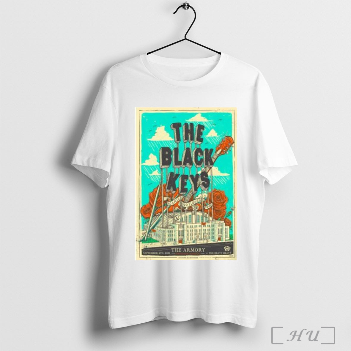 Officials The Black Keys The Armory Sep 6 2025 Ornament T Shirt Unisex T-shirt, Sweatshirt, Hoodie, Long Sleeve Tee - T-Shirt, Sweatshirt, Hoodie