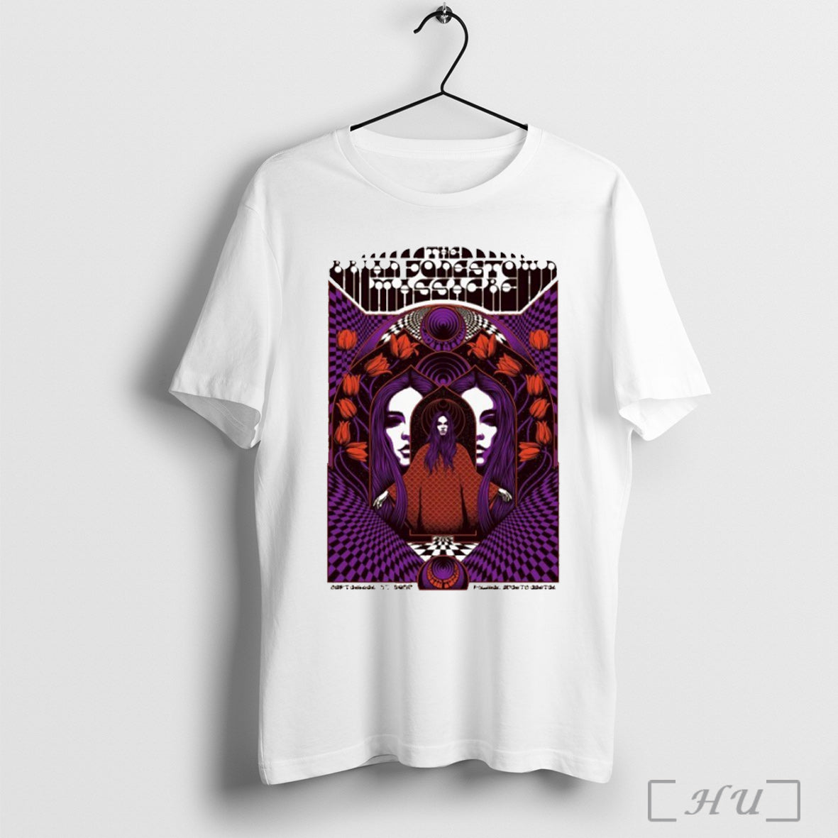 Officials The Brian Jonestown Massacre Palmer Events Center Tour 2025 T Shirt Unisex T-shirt, Sweatshirt, Hoodie, Long Sleeve Tee - T-Shirt, Sweatshirt, Hoodie