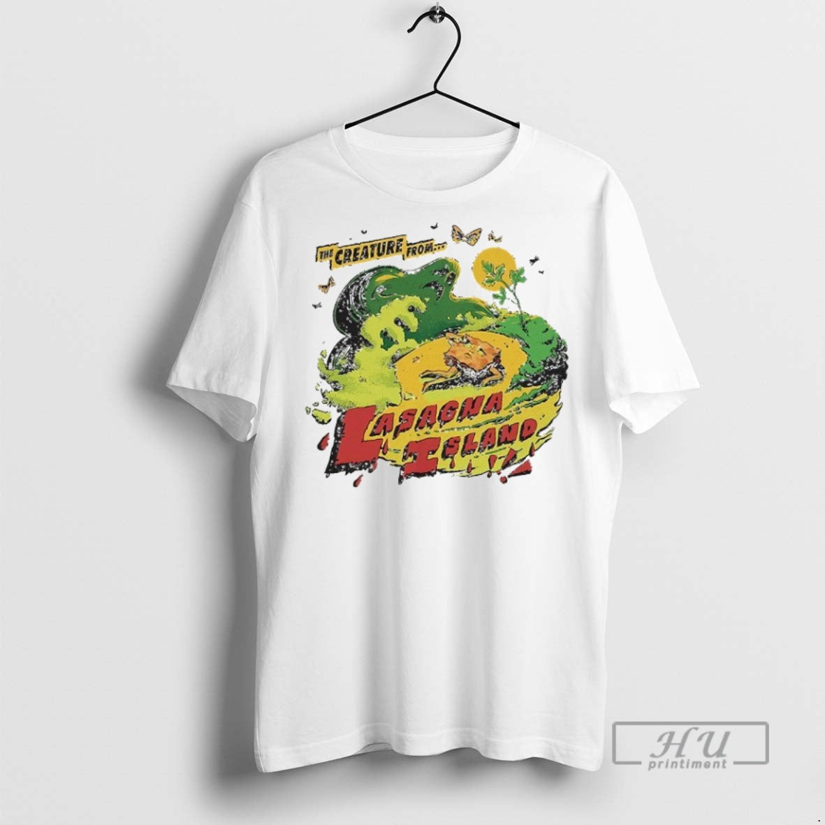 Officials The Creature From Lasagna Island Of The Month Oct 2025 T Shirt Unisex T-shirt, Sweatshirt, Hoodie, Long Sleeve Tee - T-Shirt, Sweatshirt, Hoodie
