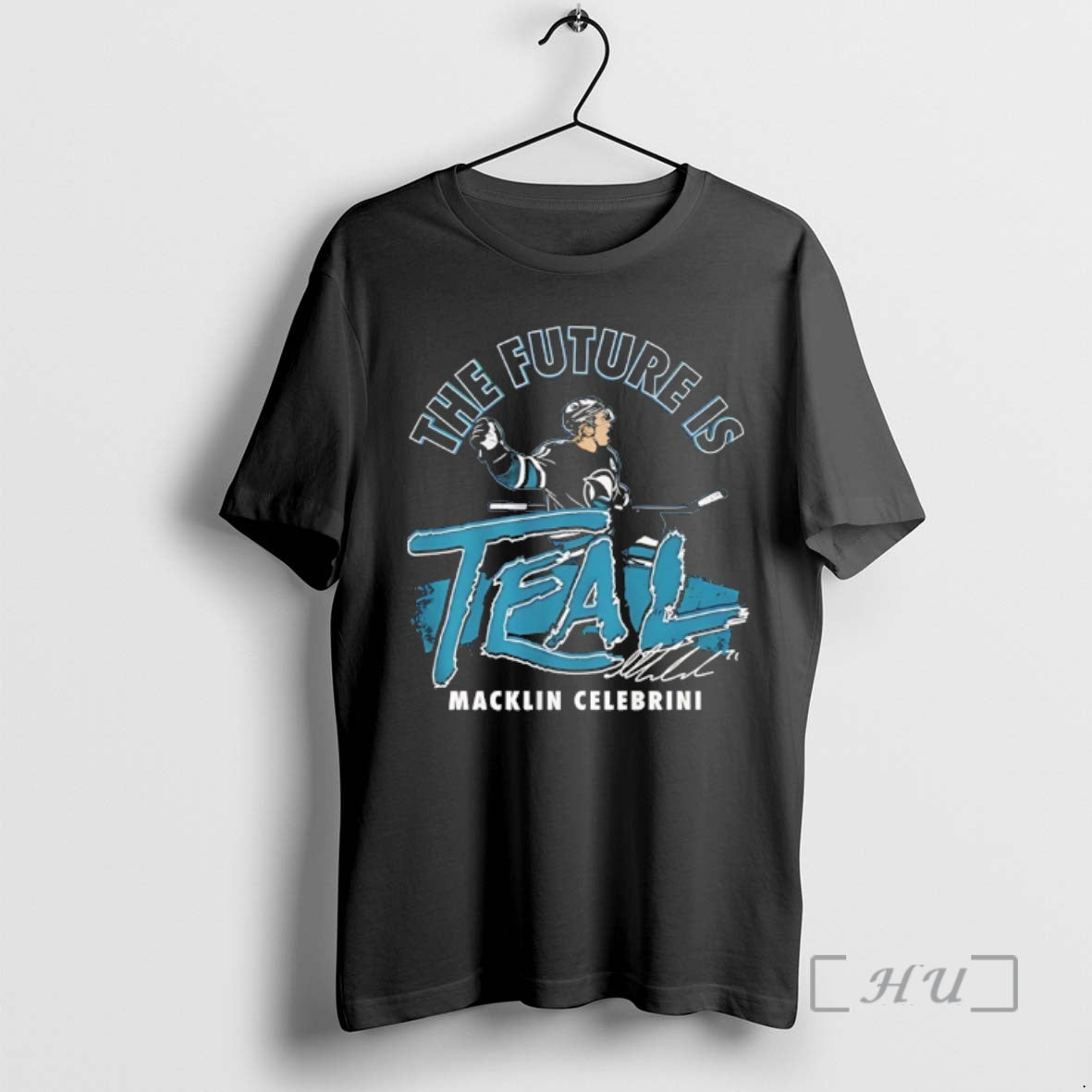 Officials The Future Is Teal Macklin Celebrini San Jose Sharks Signature Premium T Shirts Sweater - T-Shirt, Sweatshirt, Hoodie