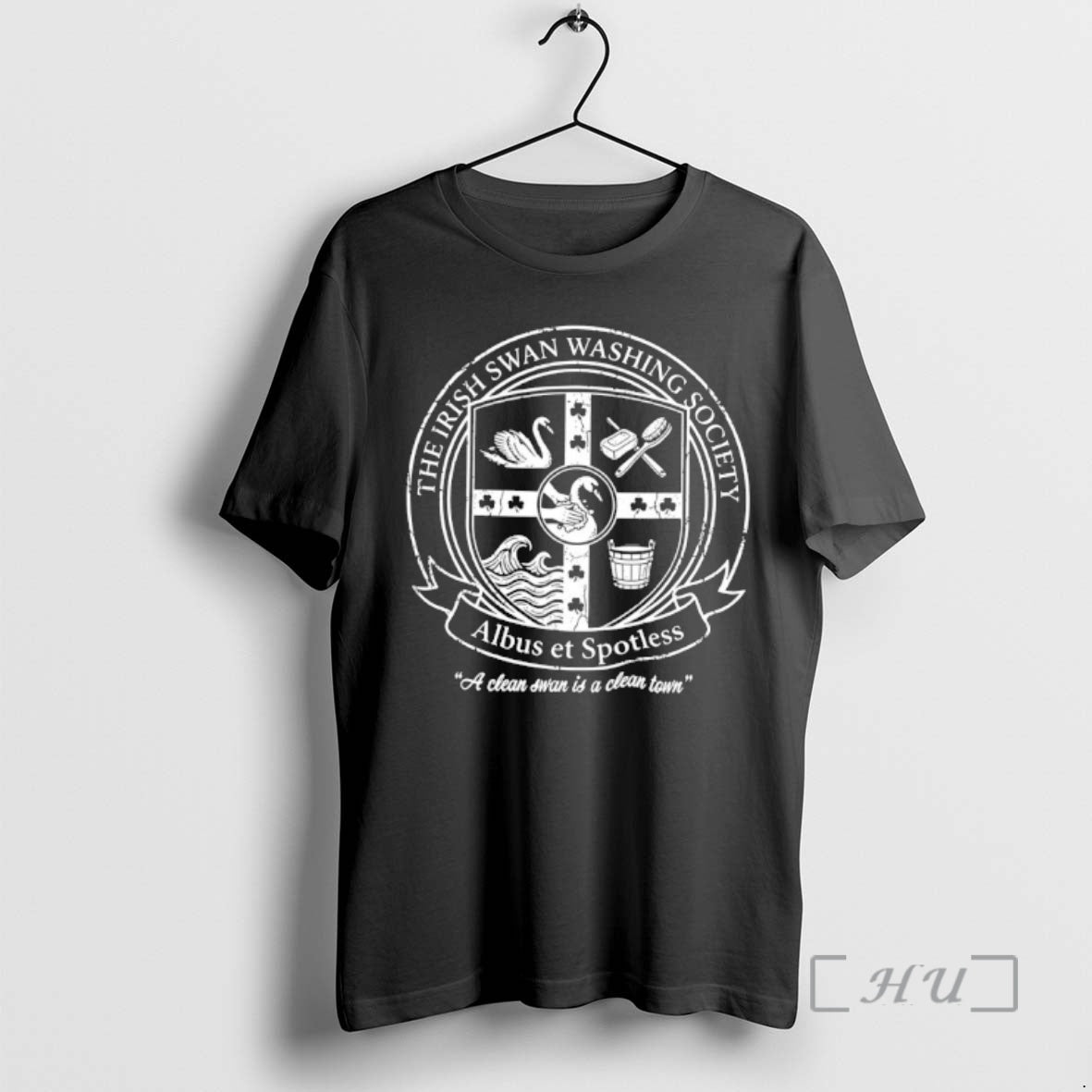 Officials The Irish Swan Washing Society Albus Et Spotless Unisex T-shirt, Sweatshirt, Hoodie, Long Sleeve Tee - T-Shirt, Sweatshirt, Hoodie