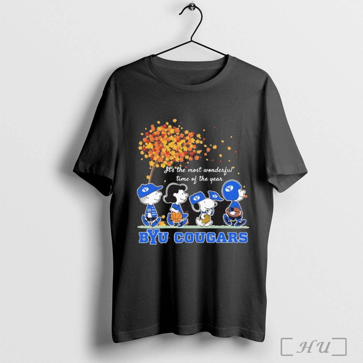 Officials The Peanuts And Byu Cougars In The Fall 2025 T Shirt Unisex T-shirt, Sweatshirt, Hoodie, Long Sleeve Tee - T-Shirt, Sweatshirt, Hoodie