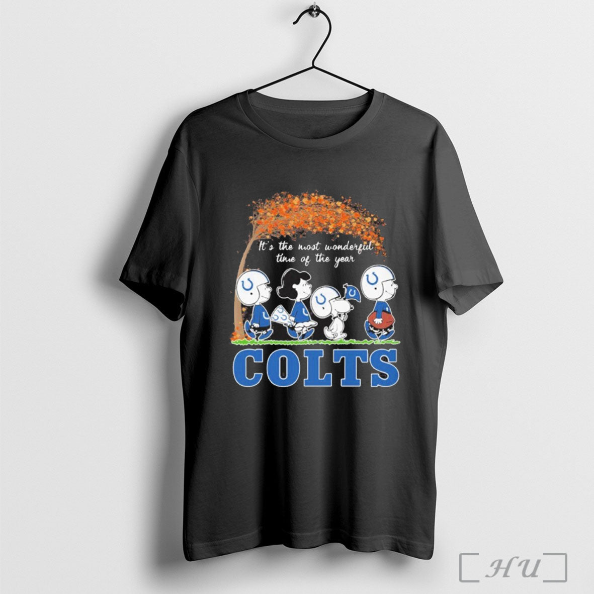 Officials The Peanuts Walking X Indianapolis Colts Its The Most Wonderful Time Of The Year - T-Shirt, Sweatshirt, Hoodie
