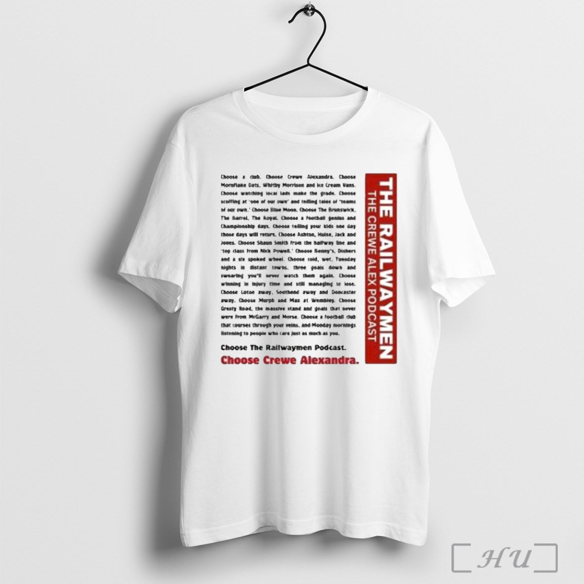 Officials The Railwaymen The Crewe Alex Podcast T Shirt Unisex T-shirt, Sweatshirt, Hoodie, Long Sleeve Tee - T-Shirt, Sweatshirt, Hoodie