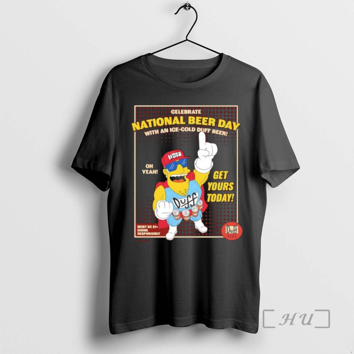 Officials The Simpsons 2026 National Beer Day Unisex T-shirt, Sweatshirt, Hoodie, Long Sleeve Tee - T-Shirt, Sweatshirt, Hoodie