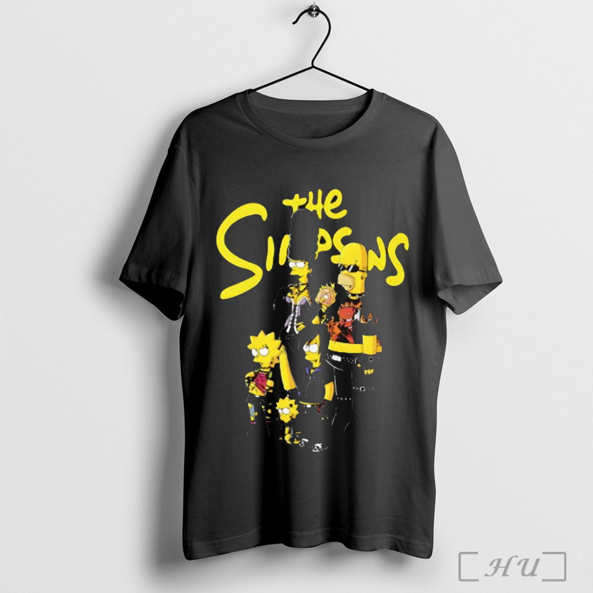 Officials The Simpsons Style Punk Rock Graphic T Shirt Unisex T-shirt, Sweatshirt, Hoodie, Long Sleeve Tee - T-Shirt, Sweatshirt, Hoodie