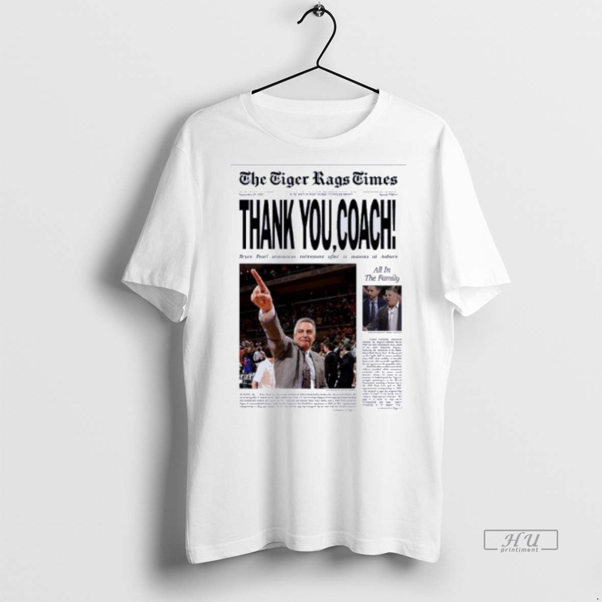 Officials The Tigers Rags Time Bruce Pearl Thank You Coach T Shirt Sweater Unisex T-shirt, Sweatshirt, Hoodie, Long Sleeve Tee - T-Shirt, Sweatshirt, Hoodie