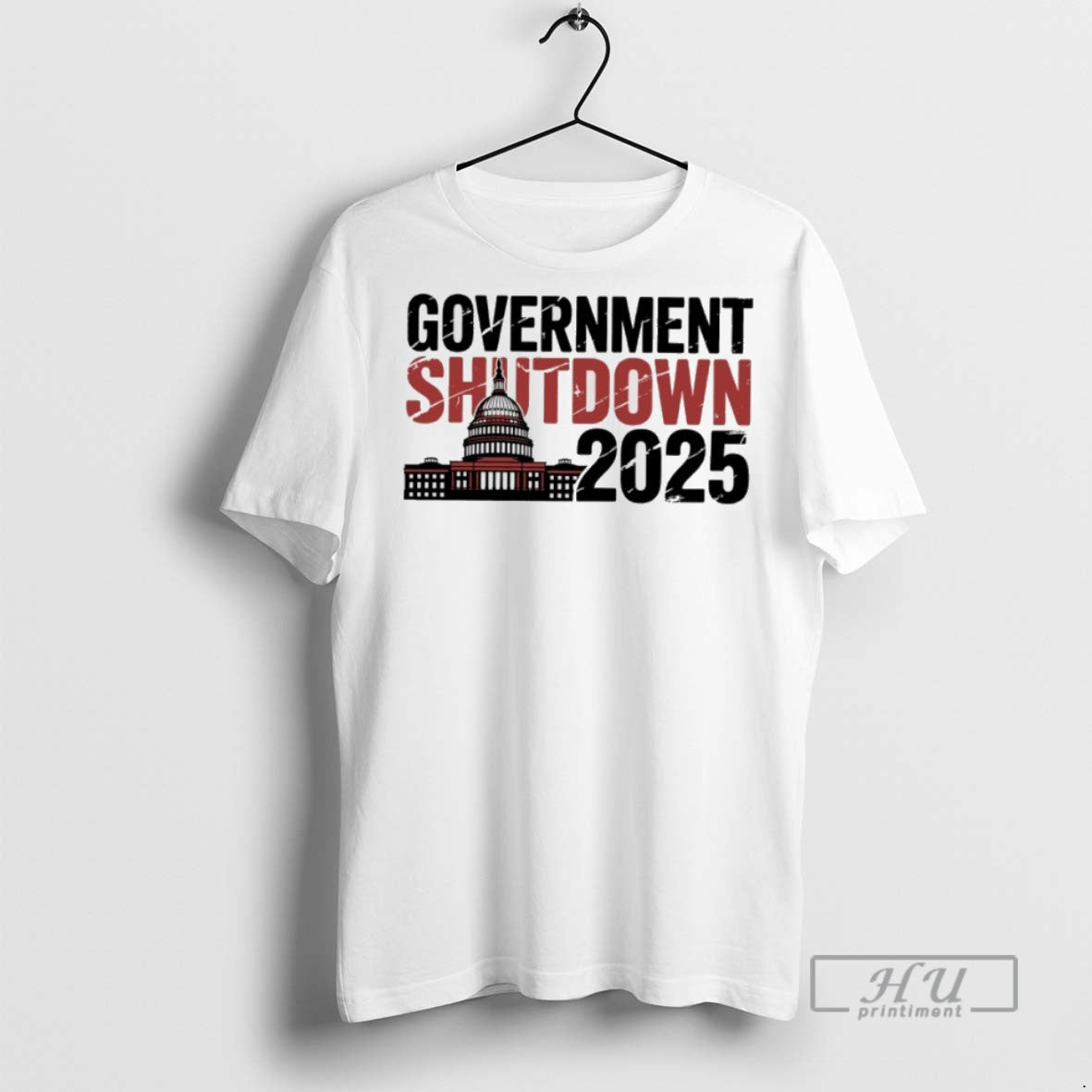 Officials The White House Government Shutdown 2025 T Shirts Unisex T-shirt, Sweatshirt, Hoodie, Long Sleeve Tee - T-Shirt, Sweatshirt, Hoodie