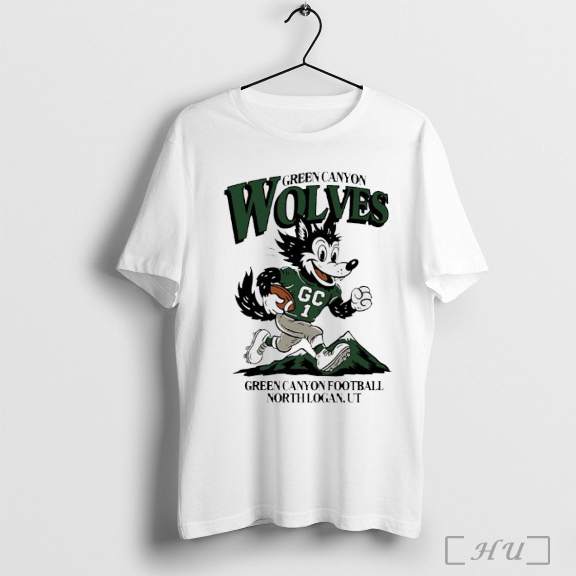 Officials The Wolves Green Canyon Football Mascot North Logan T Shirt Unisex T-shirt, Sweatshirt, Hoodie, Long Sleeve Tee - T-Shirt, Sweatshirt, Hoodie
