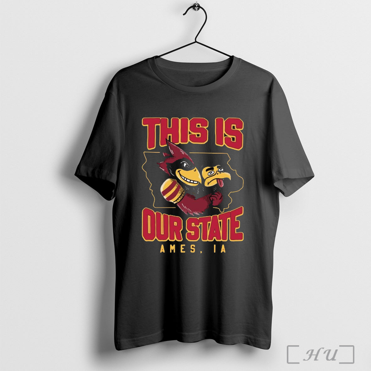 Officials This Is Our State Ames Ia Iowa State Cyclones Vs Iowa Hawkeyes Mascots Unisex T-shirt, Sweatshirt, Hoodie, Long Sleeve Tee - T-Shirt, Sweatshirt, Hoodie