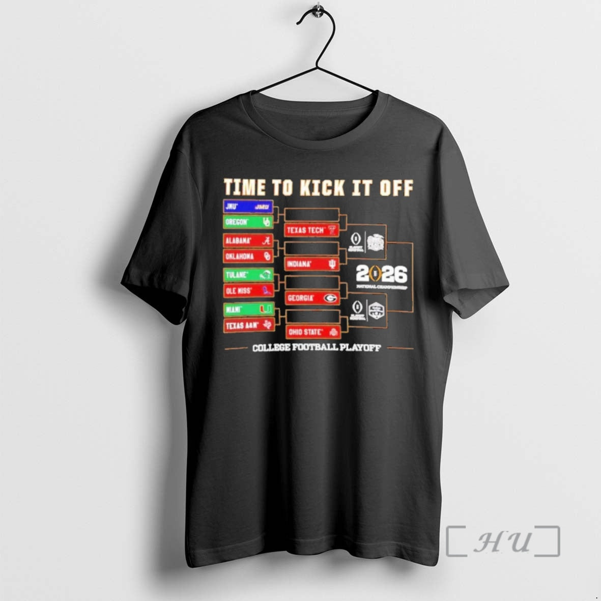 Officials Time To Kick It Off 2025 26 Cfp Bracket - T-Shirt, Sweatshirt, Hoodie