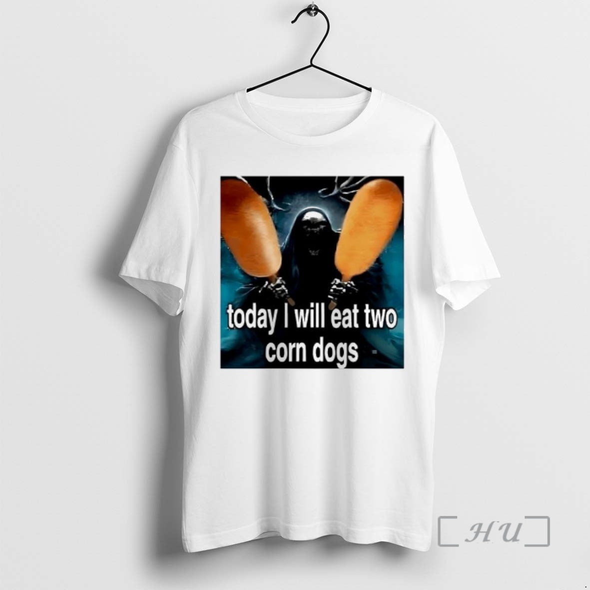 Officials Today I Will Eat Two Corndogs Skeleton Graphic - T-Shirt, Sweatshirt, Hoodie