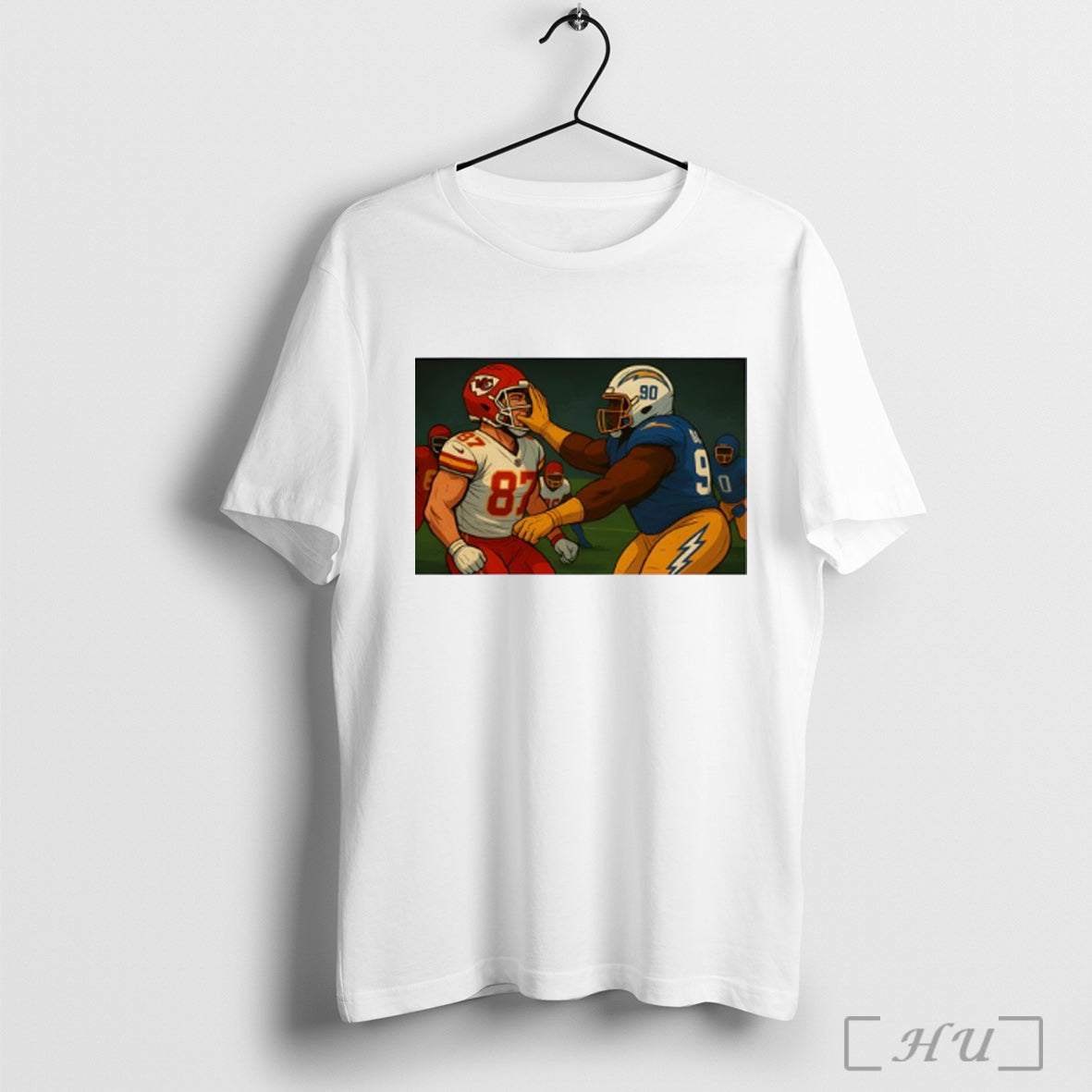 Officials Travis Kelce Smacked By Chargers T Shirt Unisex T-shirt, Sweatshirt, Hoodie, Long Sleeve Tee - T-Shirt, Sweatshirt, Hoodie