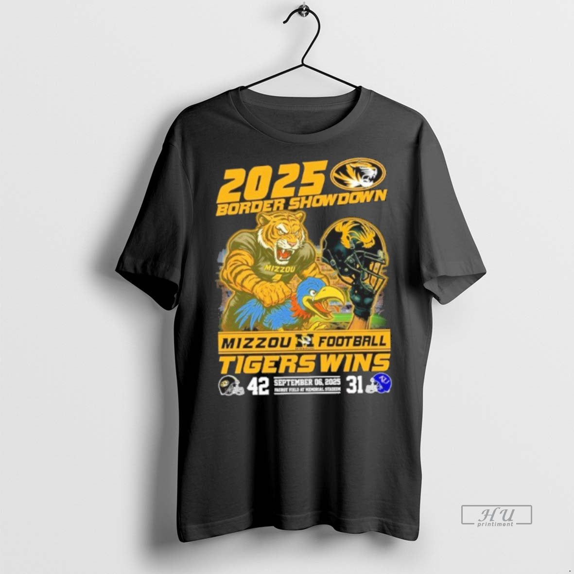 Officials Trending 2025 Border Showdown Mizzou Football Tigers Wins T Shirt Sweater Unisex T-shirt, Sweatshirt, Hoodie, Long Sleeve Tee - T-Shirt, Sweatshirt, Hoodie