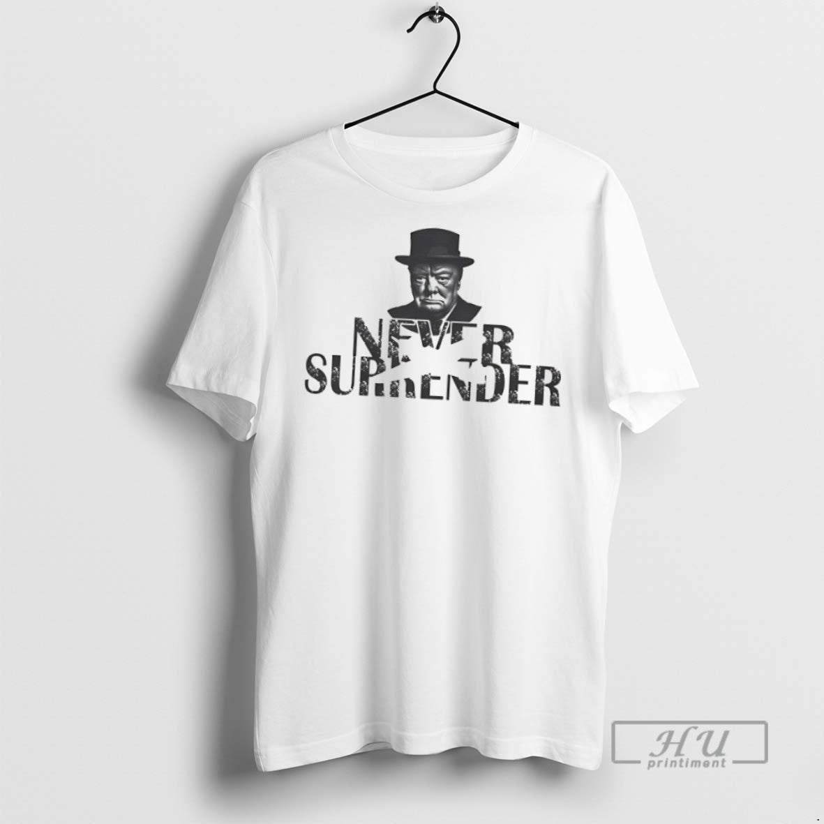 Officials Trending British Churchill Never Surrender T Shirt Unisex T-shirt, Sweatshirt, Hoodie, Long Sleeve Tee - T-Shirt, Sweatshirt, Hoodie