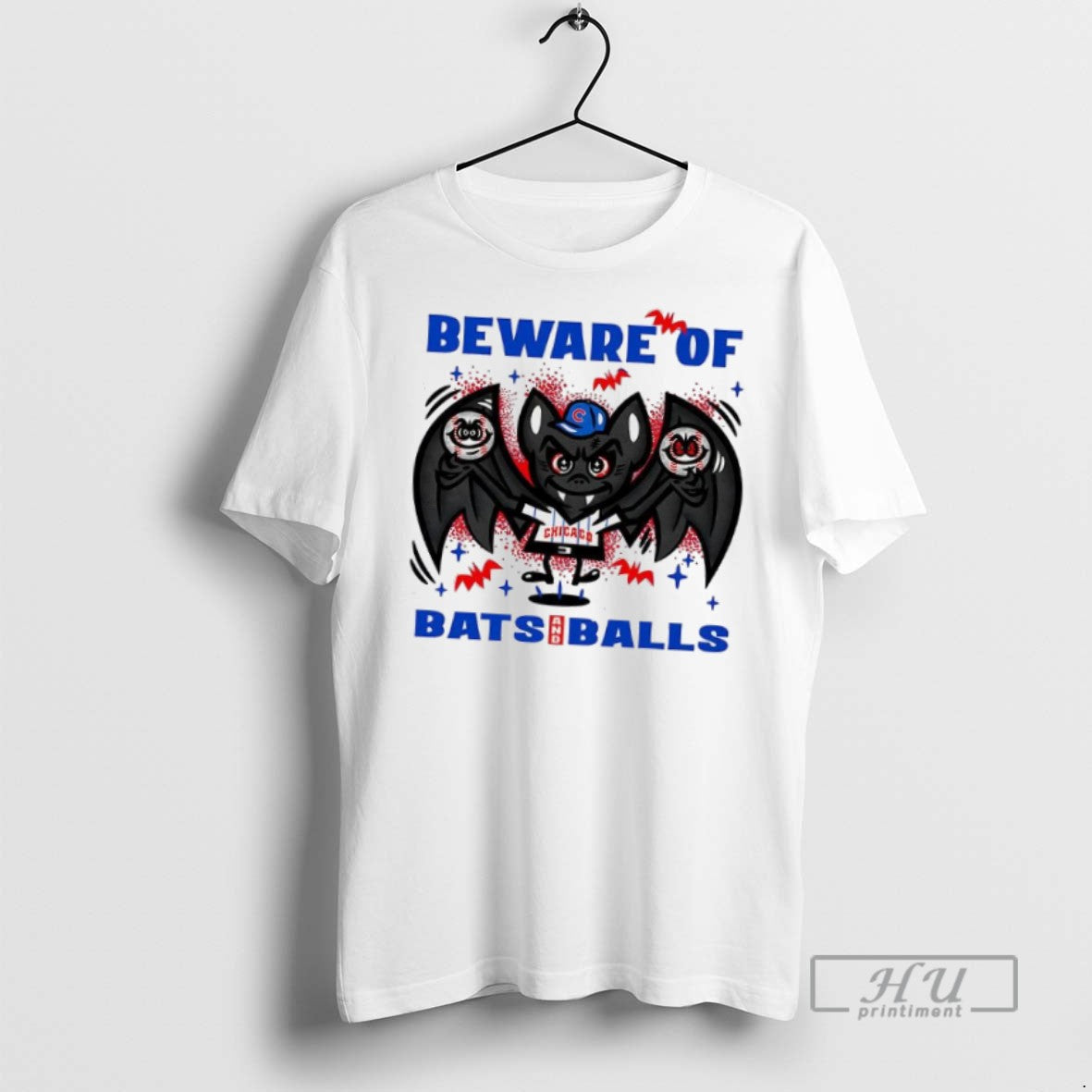 Officials Trending Chicago Cubs Baseball Beware Of Bats And Balls Halloween T Shirt Unisex T-shirt, Sweatshirt, Hoodie, Long Sleeve Tee - T-Shirt, Sweatshirt, Hoodie
