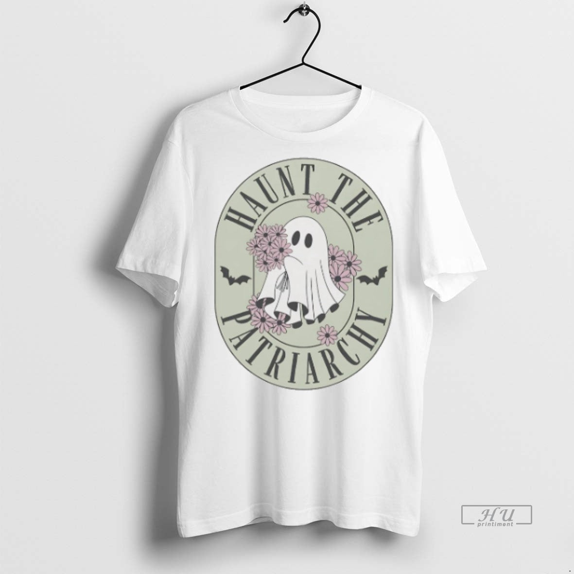 Officials Trending Ghost With Flowers Haunt The Patriarchy Halloween T Shirt Sweater Unisex T-shirt, Sweatshirt, Hoodie, Long Sleeve Tee - T-Shirt, Sweatshirt, Hoodie