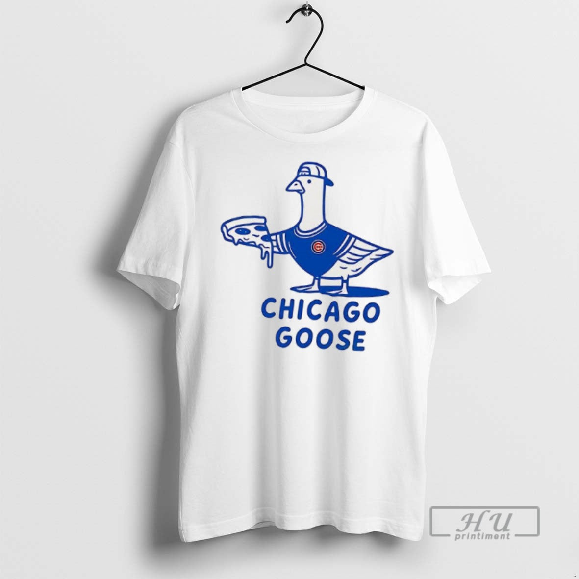 Officials Trending Goose Chicago Cubs Football Pizza T Shirt Unisex T-shirt, Sweatshirt, Hoodie, Long Sleeve Tee - T-Shirt, Sweatshirt, Hoodie
