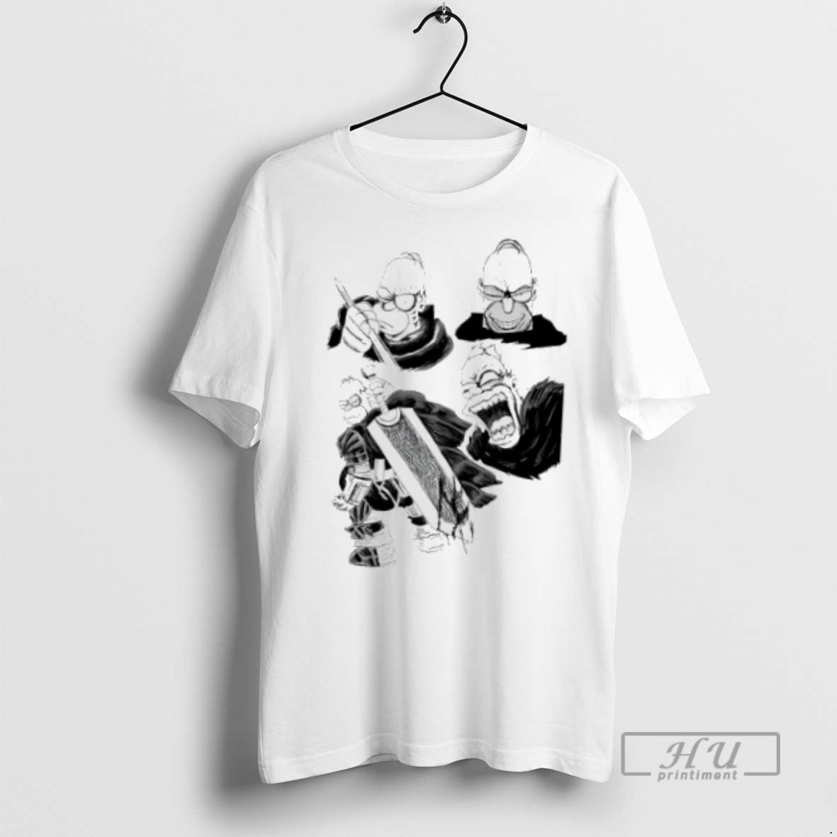 Officials Trending Guts Homer Simpson Berserk T Shirt Unisex T-shirt, Sweatshirt, Hoodie, Long Sleeve Tee - T-Shirt, Sweatshirt, Hoodie
