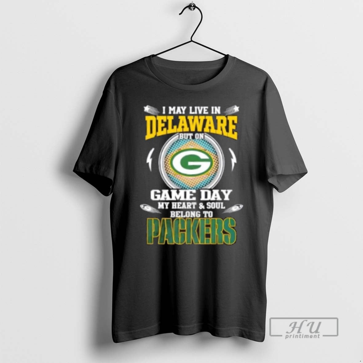 Officials Trending I May Live In Delaware But On Game Day My Heart And Soul Unisex T-shirt, Sweatshirt, Hoodie, Long Sleeve Tee - T-Shirt, Sweatshirt, Hoodie